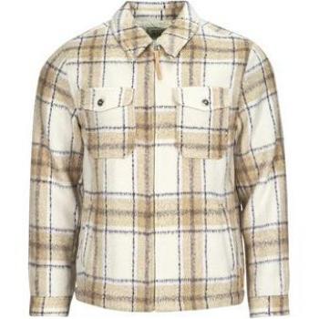 Veste en laine mélangée Scotch & Soda à carreaux marron pour hommes EU XL