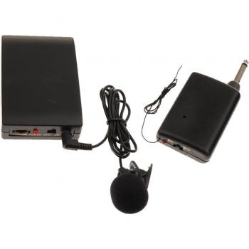 Equipo de Audio FM para Cinturón + Mic Clip Solapa