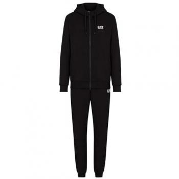 Train Core Zip Hoodie Tracksuit – Emporio Armani EA7, 2XL, Black