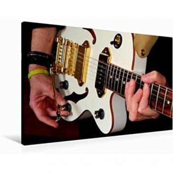 Kunstwerk “Jazz Guitar” auf 90 × 60 cm Leinwand – Wildkat Edition