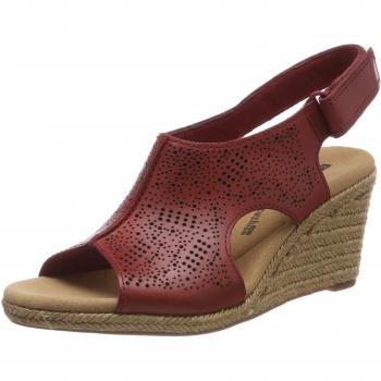 Clarks Damen Lafley Rosen Slingback Sandalen, Rot, Größe 36