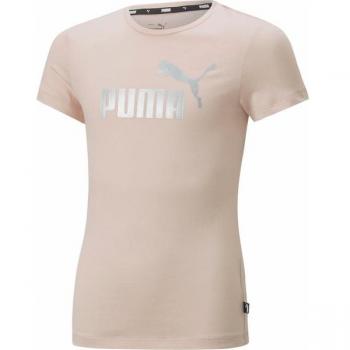 Enfant Essentials Puma : T-shirt Logo Rose/Argent