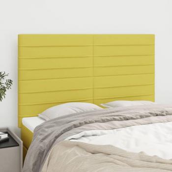 Set di Testiere Letto Verdi 4 Pezzi 72x5x78/88 cm in Tessuto