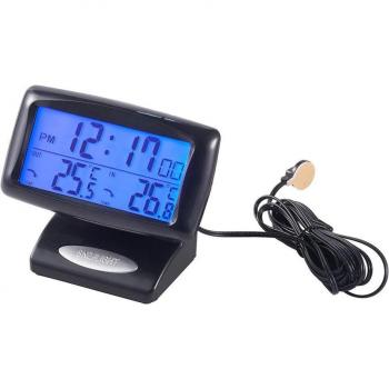 Car Clock Thermometer with LED Backlight