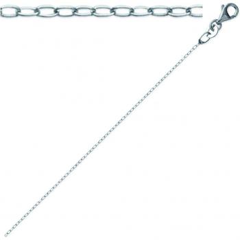 Trésors de Lily : Chaîne argent « Forçat » (rhodié) 40 cm