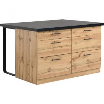 Isola Centralina Alegrita – 6 Scatole in MDF e Metallo Nero