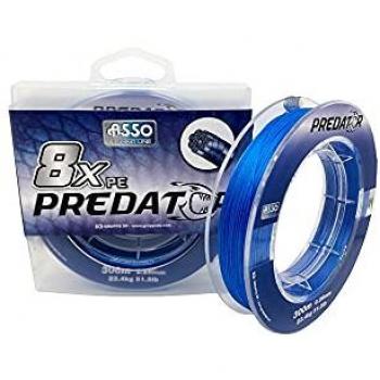 Asso Línea Trenzada PE Predator 8x 300 m diámetro 0.16 mm