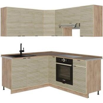Cucina Angolare Vicco Fame‑Line Rovere Goldkraft 160x60cm (senza piano)