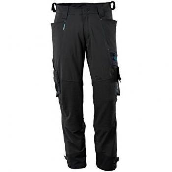 MASCOT Pantalon Noir avec Poches Genouillères 17079-311