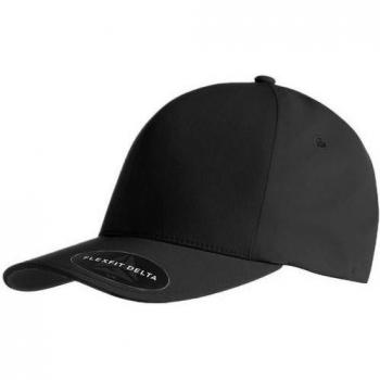 Boné FlexFit Delta Yupoong, unisex, tamaño S/M, negro y resistente al agua
