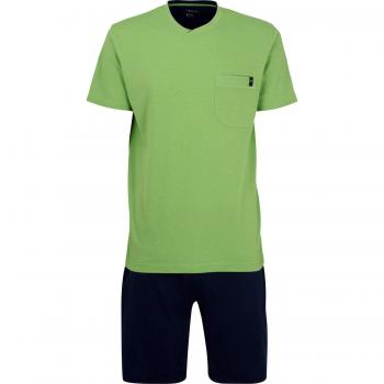 Bugatti Herren-Shorty Grün/Marin Jerseysingle – Größe 52