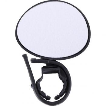 Montaje de manillar para espejo retrovisor convexo para bicicletas, negro