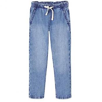 VERTBAUDET Junior Wide Jeans (Easy Slip) – Stone 4/5Y