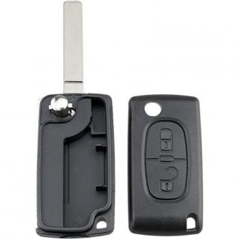 Coque pliable pour clé télécommande Citroën C2 C3 C4 C5 C6 C8