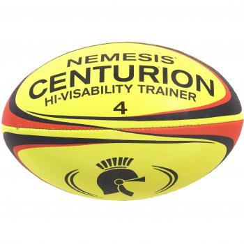 Centurion Nemesis Hi-Vis Rugby Ball, Yellow, Size 3