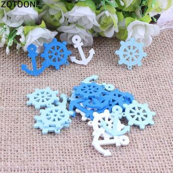 Nautical Wheel & Anchor Bookkeeping Buttons – 300 Set