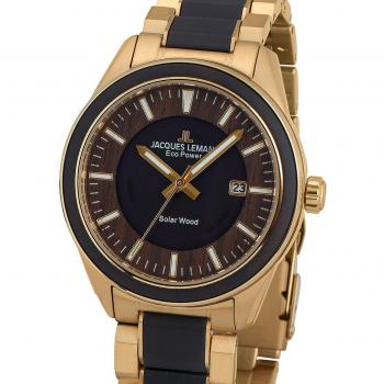 Jacques Lemans Solaruhr »Eco Power Solar Wood, 1-2116J«