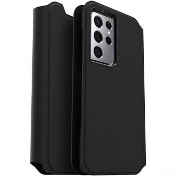 Étui Folio Strada Via Series Galaxy S21 Ultra 5G – Couleur Noire