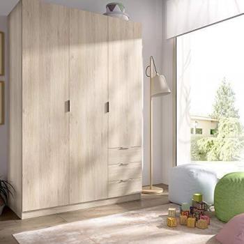 Armario Essen 3 puertas y 3 cajones 184x121x52 cm