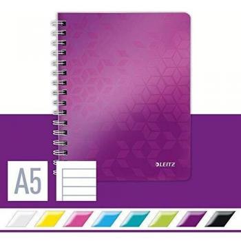 Cahier de notes Leitz WOW A5, ligné, violet