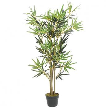 Albero Bamb Artificiale 552 Foglie 120 cm Verde
