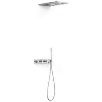 Kit B-System Robinet Thermostatique Encastré Douche Chrome