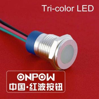 Indicador de Potencia Tri‑Color ONPOW 12 mm IP67