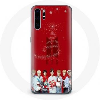 BTS Red Background Case for Huawei P30