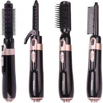 Outil de coiffure 4-en-1 Peigne Sèche-Cheveux