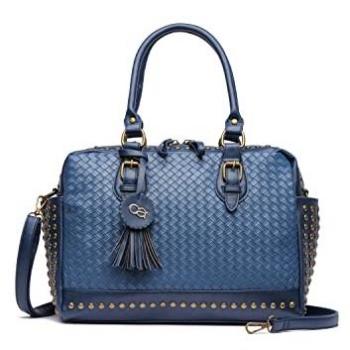 Damen Schultertasche COLLEZIONE ALESSANDRO Berlin, marine, mit Nieten