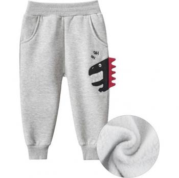 Verdickte Lange Hosen für Jungen und Mädchen mit Dinosaurier-Print (1-9 Jahre)