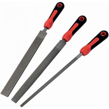 Kit de 3 limes plates type Coupe‑Râpe, Bâtarde – Sam Outillage