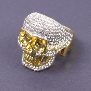 Bague Hip Hop Punk avec Motif Crâne