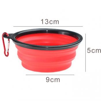 Récipient pliant 350 ml pour chiots en camping