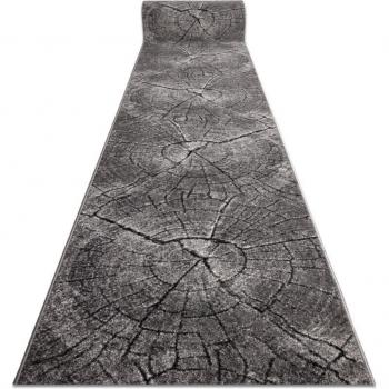 Elegant Grey Wood Runner 80x450 cm