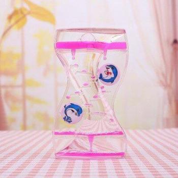 Reloj de arena acrílico con movimiento flotante
