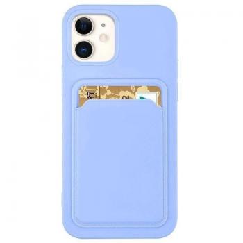 Silicone Card & Document Case for Samsung A72 – Purple Edition