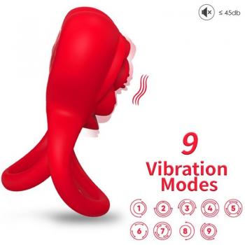 Vibrador Corazón de Fuego