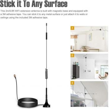 Antenna Magnética de 12dBi 700‑2700 MHz para Routers