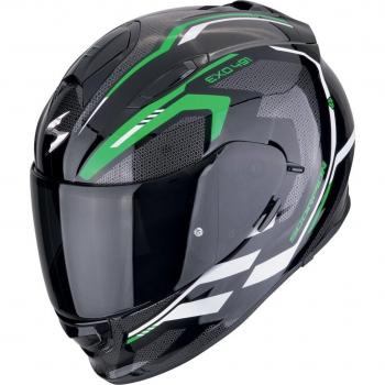 Scorpion Kripta Exo 491 casque intégral noir et vert en version L