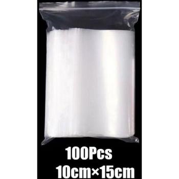 100Pcs Reusable Zip Lock Jewelry Bags