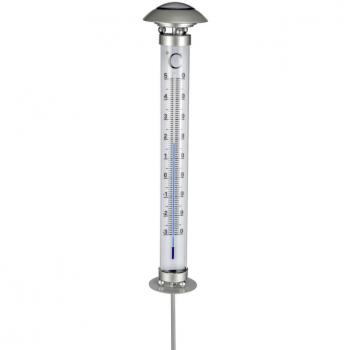 Solaire HI Lampion de Jardin avec Thermomètre