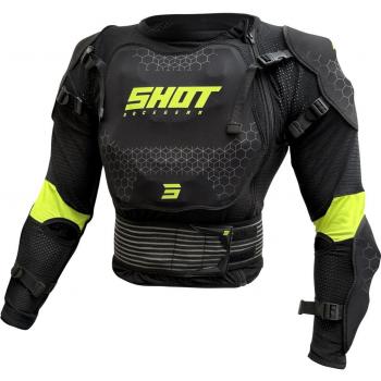 Maglietta a Maniche Lunghe Protezione Shot Optimal 2.0 Black/Neon Yellow 2XS