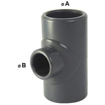 Té 90° F/F/F Réduit en PVC Ø 50mm/20mm