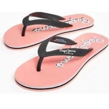 Chanclas Pepe Jeans Mujer negras Bay Beach Brand W