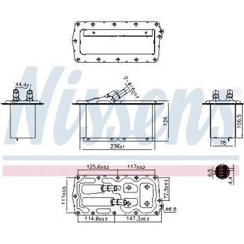 Intercooler NISSENS 96158 (Grand C‑Max, Focus 3, C‑Max 2)