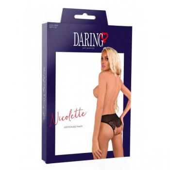 Daring Intimates Nicolette Offener Schritt Panty Schwarz
