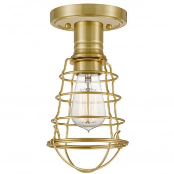 Qz-mixon-sf-bb Deckenleuchte Mixon E27 40W Stahl Messing gebürstet H:27.1cm Ø14.5cm dimmbar