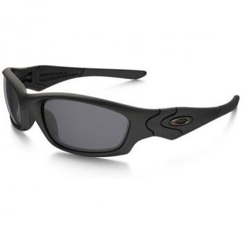 Oakley Men's Straight Jacket 2007 Black 61 mm with Grey Lenses