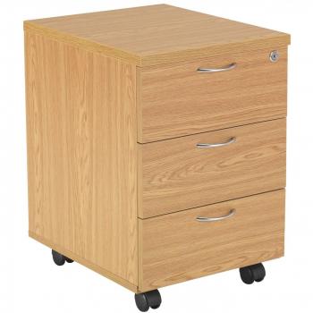 Office Hippo Heavy Duty 3 Drawer Mobile Storage Cabinet